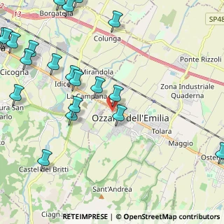 Mappa Via S. Cristoforo, 40068 Ozzano dell'Emilia BO, Italia (3.075)