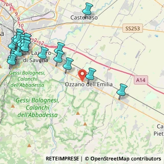 Mappa Via degli Orti, 40064 Ozzano dell'Emilia BO, Italia (6.21)