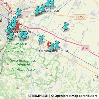 Mappa Via degli Orti, 40064 Ozzano dell'Emilia BO, Italia (5.937)