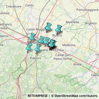Mappa Via S. Cristoforo, 40068 Ozzano dell'Emilia BO, Italia (6.80333)