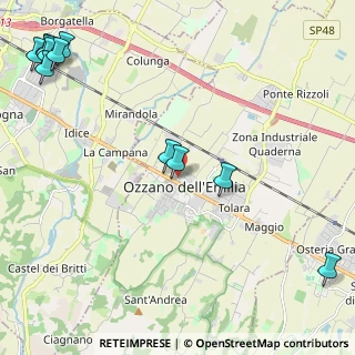 Mappa Via Enrico Berlinguer, 40064 Ozzano dell'Emilia BO, Italia (3.21273)