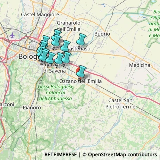 Mappa Via Enrico Berlinguer, 40064 Ozzano dell'Emilia BO, Italia (7.75133)