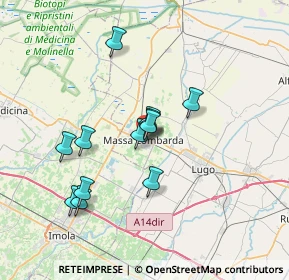 Mappa Piazza Giuseppe Mazzini, 48024 Massa Lombarda RA, Italia (6.11167)