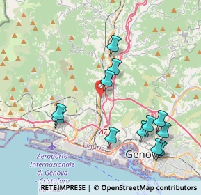 Mappa Via Giorgio Perlasca, 16161 Genova GE, Italia (4.29083)