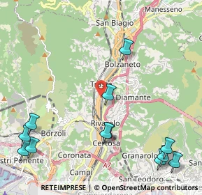 Mappa Via Giorgio Perlasca, 16161 Genova GE, Italia (2.9175)