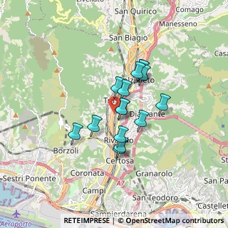 Mappa Via Giorgio Perlasca, 16161 Genova GE, Italia (1.23667)
