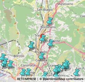 Mappa Genova, 16161 Genova GE, Italia (3.085)