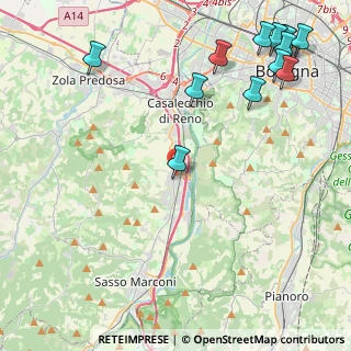 Mappa Via Ca' Belfiore, 40037 Sasso Marconi BO, Italia (6.14154)