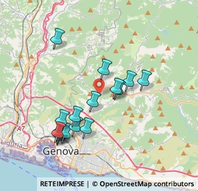 Mappa Via Rubaldo Merello, 16141 Genova GE, Italia (3.54875)