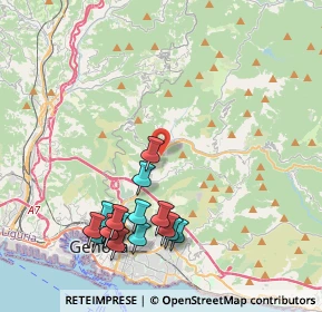 Mappa Via Rubaldo Merello, 16141 Genova GE, Italia (4.61167)