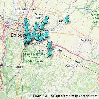 Mappa Via Cesare Maltoni, 40064 Ozzano dell'Emilia BO, Italia (7.38)