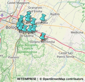 Mappa Via Cesare Maltoni, 40064 Ozzano dell'Emilia BO, Italia (7.93)