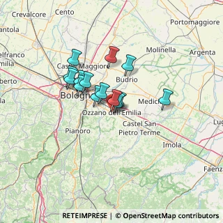 Mappa Via Cesare Maltoni, 40064 Ozzano dell'Emilia BO, Italia (9.79)