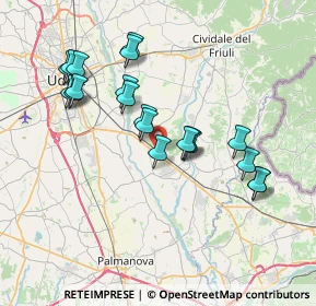 Mappa Strada Regionale, 33042 Manzano UD, Italia (7.024)