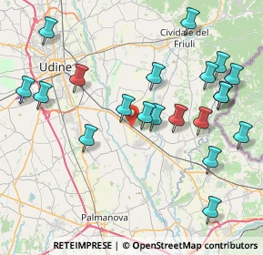 Mappa 33042 Manzano UD, Italia (8.8925)