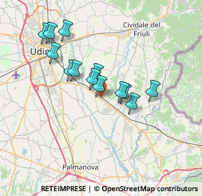 Mappa 33042 Manzano UD, Italia (5.93846)