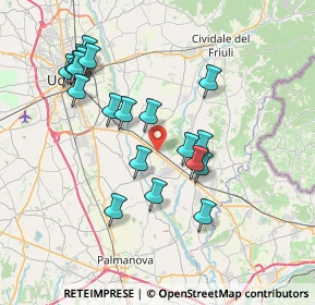 Mappa 33042 Manzano UD, Italia (7.3025)