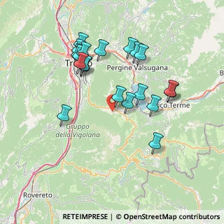 Mappa Via Prai dei Laresi, 38049 Vigolo Vattaro TN, Italia (7.3225)