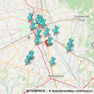 Mappa Località Z.I, 33050 Pavia di Udine UD, Italia (6.98176)