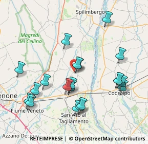 Mappa Via Sant'Elena, 33098 Valvasone PN, Italia (8.0955)