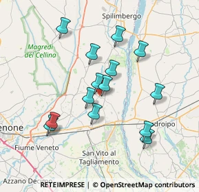 Mappa Via Sant'Elena, 33098 Valvasone PN, Italia (6.54714)