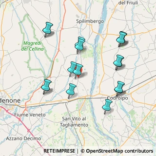 Mappa Via Sassonia, 33098 Arzene PN, Italia (8.03)