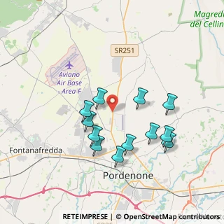 Mappa Via delle Villotte, 33100 Pordenone PN, Italia (3.36083)