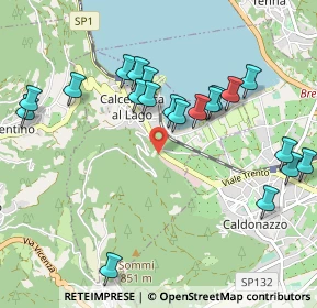 Mappa Via della Prea, 38050 Calceranica al lago TN, Italia (1.042)