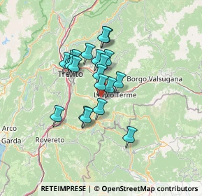 Mappa Via della Prea, 38050 Calceranica al lago TN, Italia (9.9565)