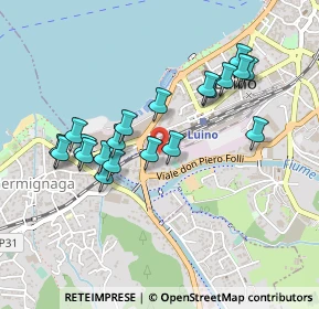 Mappa Via Don Folli, 21016 Luino VA, Italia (0.4305)