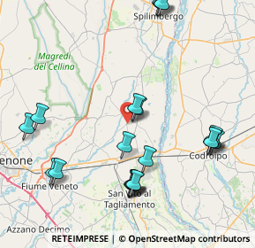 Mappa Via delle Primule, 33098 Arzene PN, Italia (9.29)