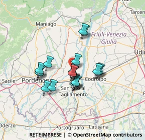 Mappa Via delle Primule, 33098 Arzene PN, Italia (10.0775)