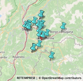 Mappa Via Chiesa Damiano, 38052 Caldonazzo TN, Italia (10.47)