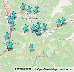Mappa Via Chiesa Damiano, 38052 Caldonazzo TN, Italia (9.2495)