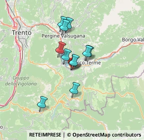 Mappa Via Chiesa Damiano, 38052 Caldonazzo TN, Italia (4.95818)