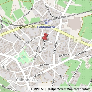 Mappa Via D. Chiesa, 10, 38052 Caldonazzo, Trento (Trentino-Alto Adige)