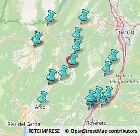 Mappa Via Faitelli, 38073 Cavedine TN, Italia (7.87421)