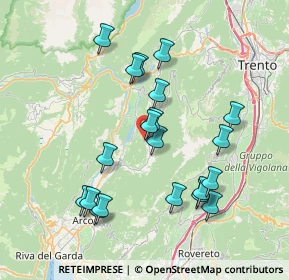 Mappa Via Faitelli, 38073 Cavedine TN, Italia (7.3575)
