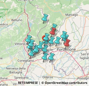 Mappa Via Giuseppe Mazzini, 33070 Caneva PN, Italia (9.979)