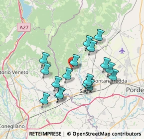 Mappa Via Giuseppe Mazzini, 33070 Caneva PN, Italia (6.23647)