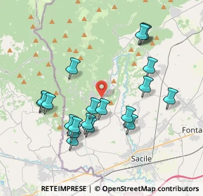 Mappa Via Giuseppe Mazzini, 33070 Caneva PN, Italia (3.813)