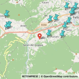Mappa Via Segato Don G. B., 32030 Seren del Grappa BL, Italia (3.32077)