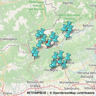 Mappa Via Segato Don G. B., 32030 Seren del Grappa BL, Italia (11.7275)