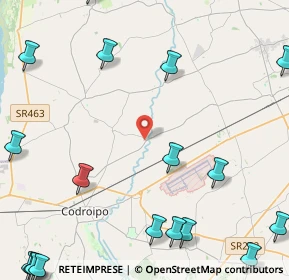 Mappa Via Coderno, 33033 Codroipo UD, Italia (7.166)
