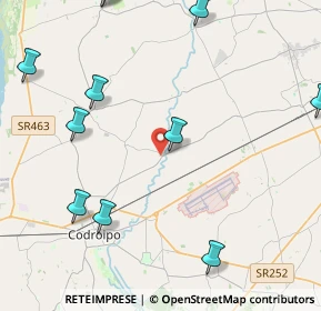 Mappa Via Coderno, 33033 Codroipo UD, Italia (5.81333)