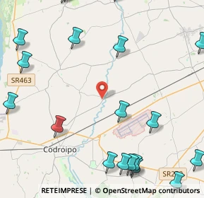 Mappa Via Coderno, 33033 Codroipo UD, Italia (6.4215)