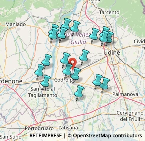 Mappa Via Coderno, 33033 Codroipo UD, Italia (12.6765)