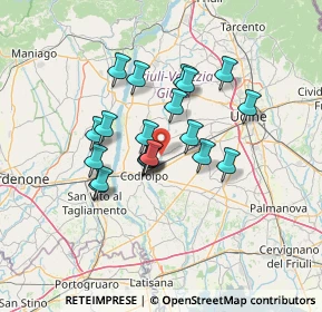 Mappa Via Coderno, 33033 Codroipo UD, Italia (10.495)