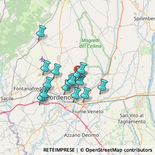 Mappa Viale delle Dolomiti, 33084 Cordenons PN, Italia (5.68)