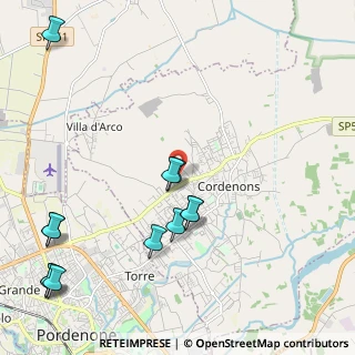 Mappa Via Roveredo, 33084 Cordenons PN, Italia (2.61333)